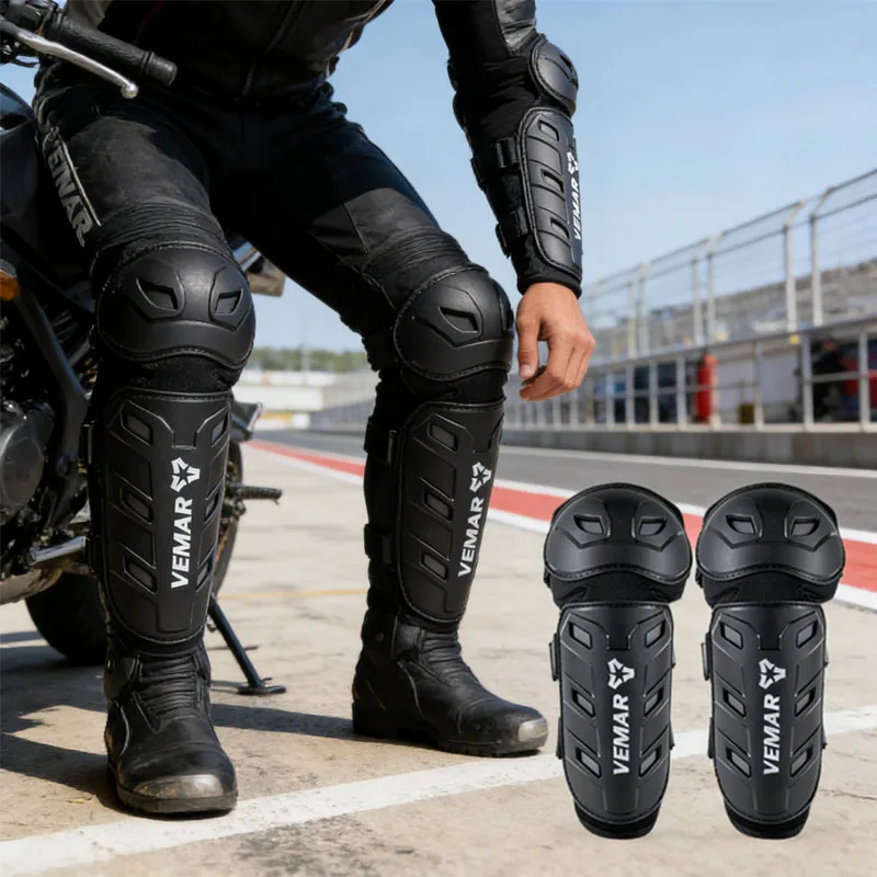 High-Impact Motorcycle Knee Elbow Pads Accessories  CE Certified Motocross Protective Gear Fit for Enduro Offroad Racing KneePad