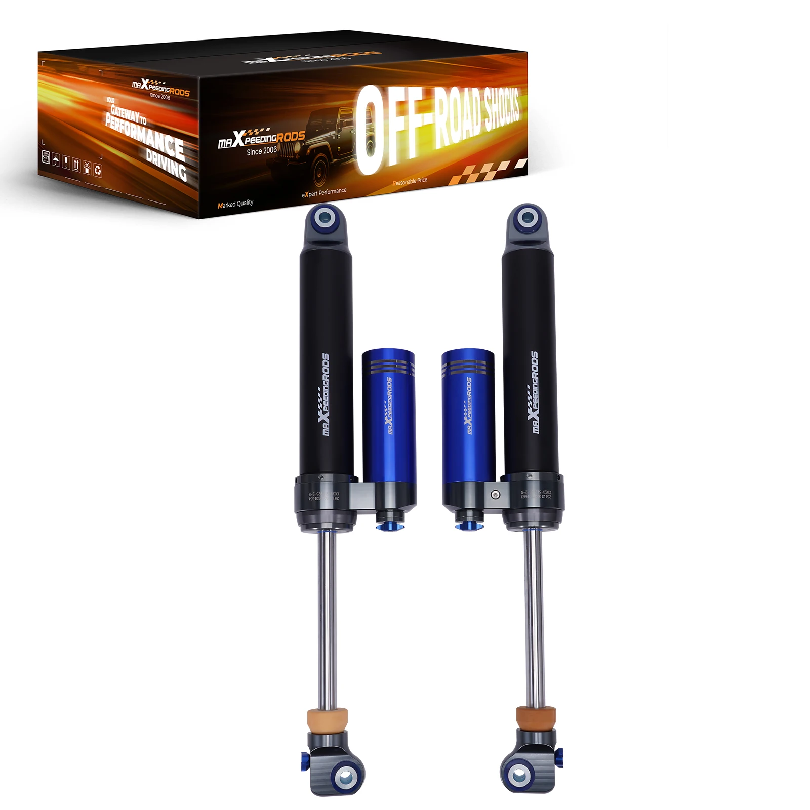For X3 Series 0-2 Inches Off-road Rear Shock W/ Reservoir 10 Way Damper For Chevrolet Silverado 1500 2019-2025