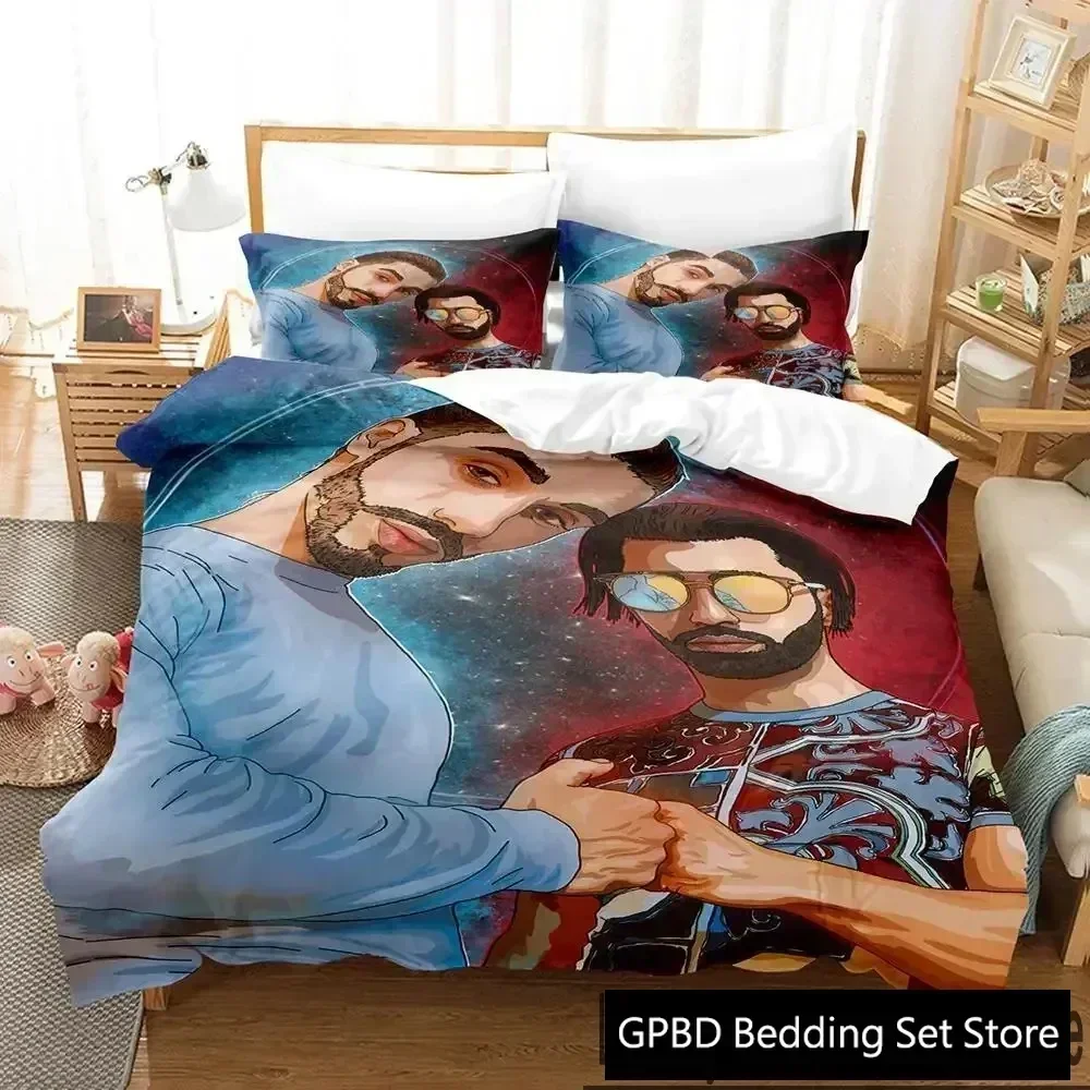 Luxury New 3D Print PNL Rap Duo Comfortable Duvet Quilt Cover Pillowcase Bedding Set Children Bedroom Decoration Home Textile