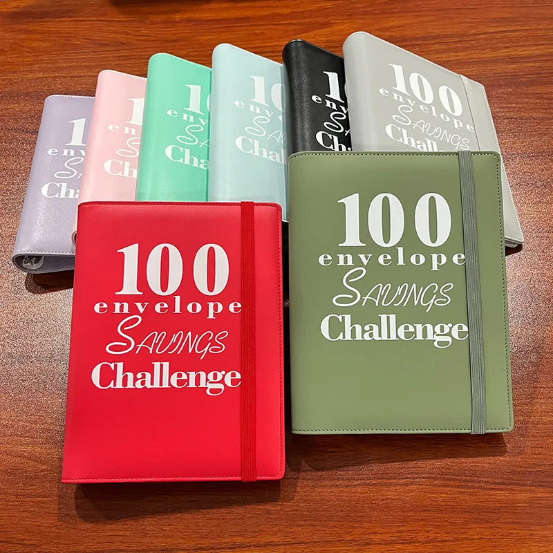 New binding 100 Envelope Challenge Binder for Couples 100 Day Challenge Handbook Savings Notebook Office stationery