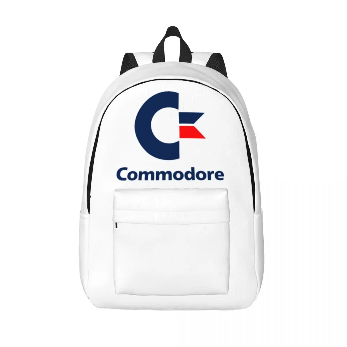 

Commodore 64 Travel Canvas Backpack Men School Computer Bookbag Amiga International Computer Symbol College Student Daypack Bags