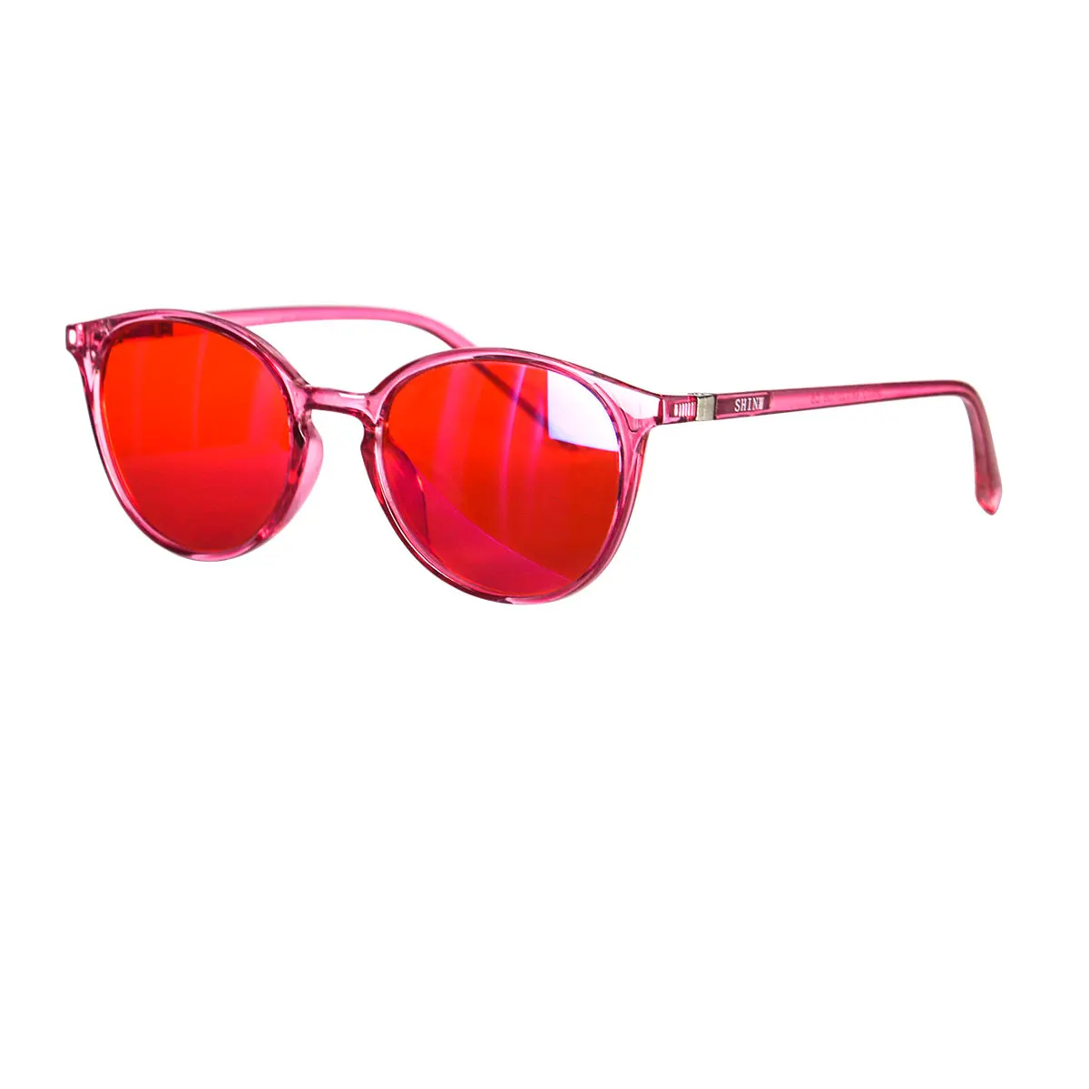 

Очки с блокировкой синего света, женские красные линзы для сна, оранжевые линзы для работы или игр, очки «кошачий глаз», желтые очки