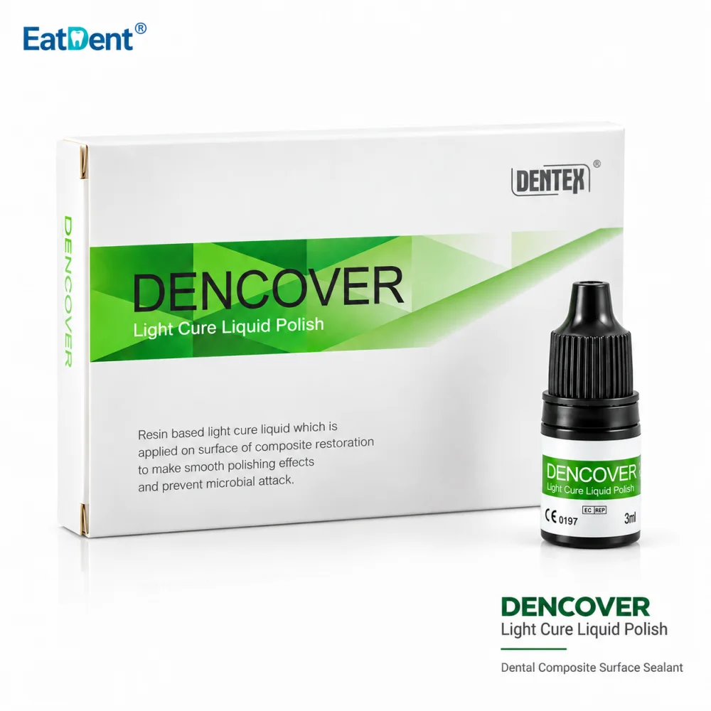 Dental DENCOVER Light Cure Liquid Polish for Sealing/Beautifying The Surfaces of Veneers, Inlays, and Remporary Restorations