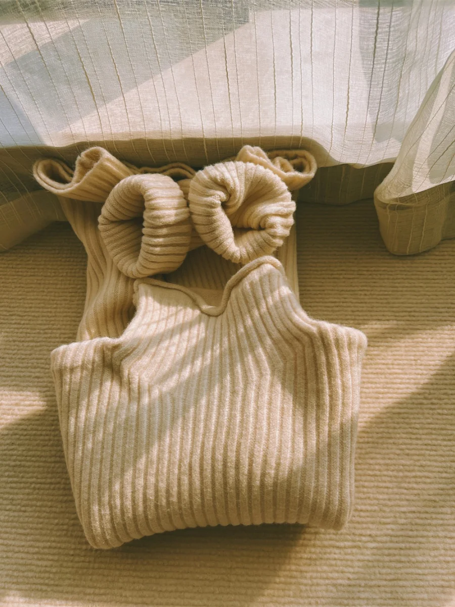 

Thiened Design Double Collar High Collar Sweater Milk White New Color Good Quali Commute Sle Long Sve round Ne Swe...