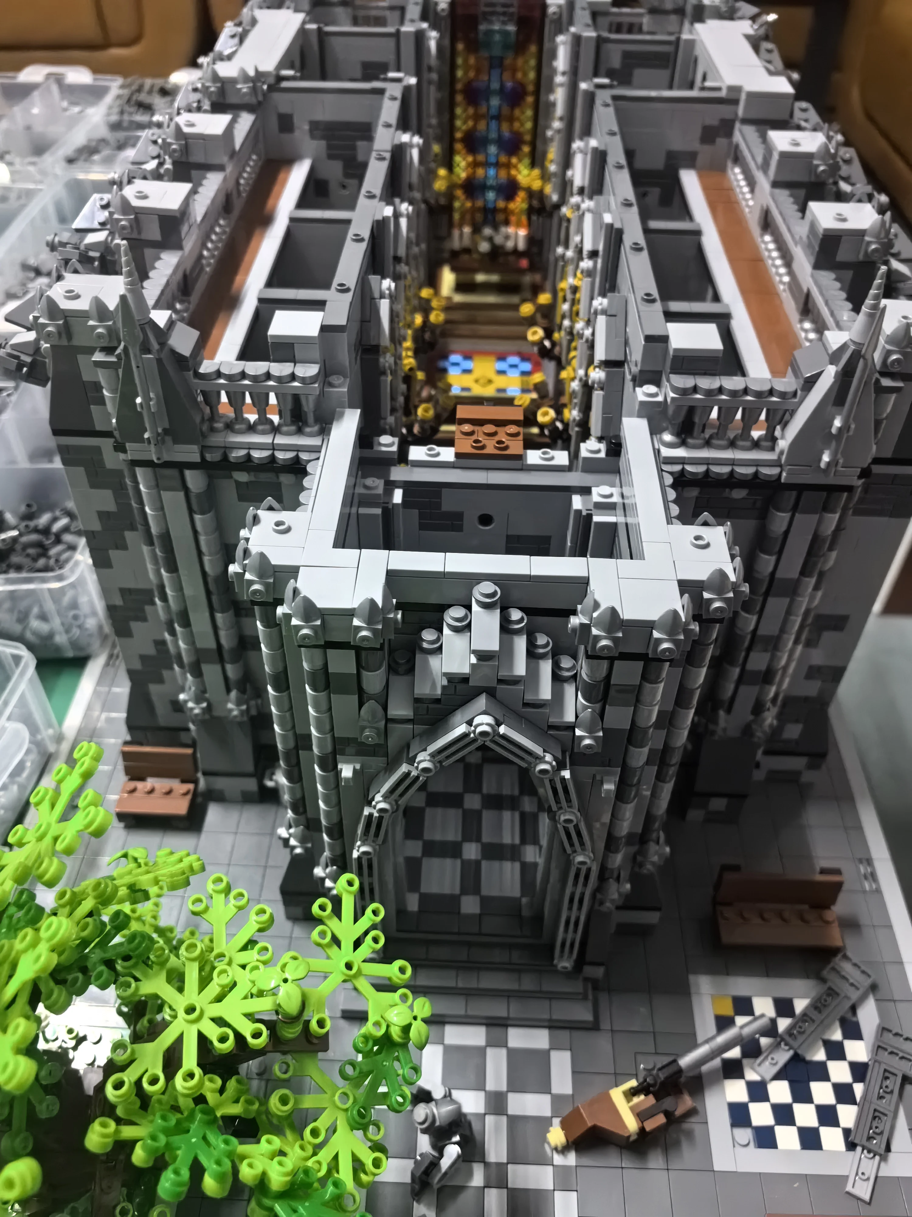 بنة MOC29962 بناء مشهد الشارع، تجميع لعبة ألغاز الكاتدرائية