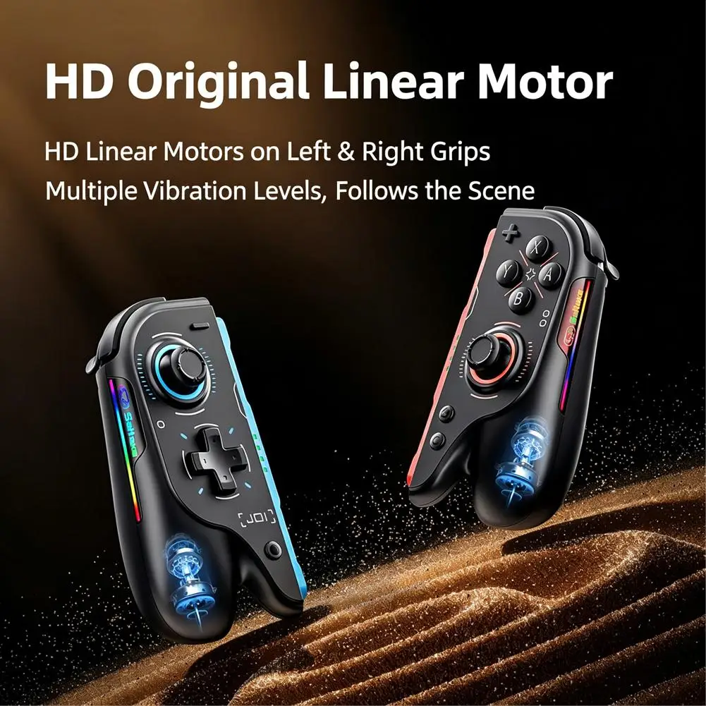 Controller For Switch 2 TMR Magnetic Joystick 9-Axis Gyro Macro Programming RGB Back Buttons ABS Wireless Gamepad