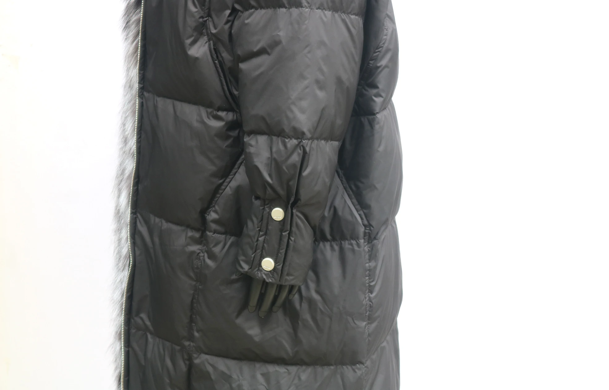 Neue Winter Mantel Frauen Gans Unten Jacke Lange Dicke Warme Übergroßen Echt Fox Pelz Kragen Luxus Mode Oberbekleidung Streetwear