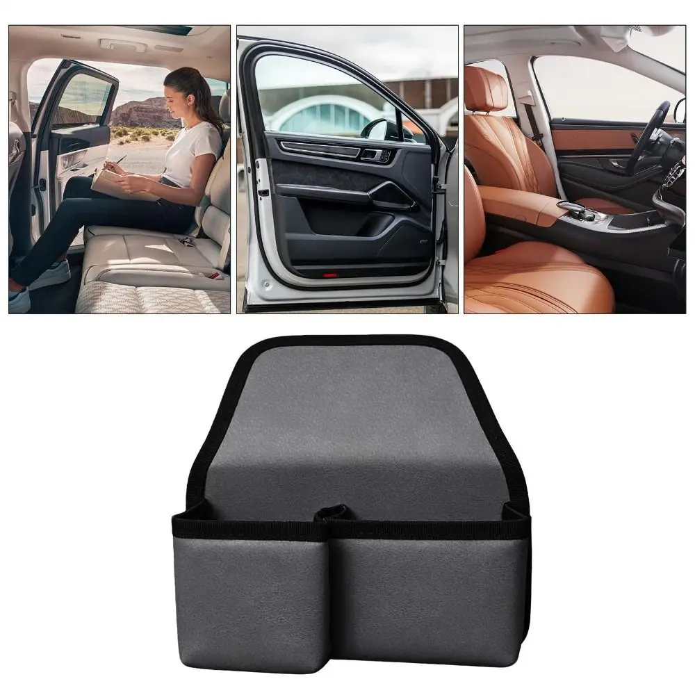 

Универсальный органайзер для автомобиля на боковую дверь из кожи, 2 кармана, многофункциональный подлокотник-подстаканник