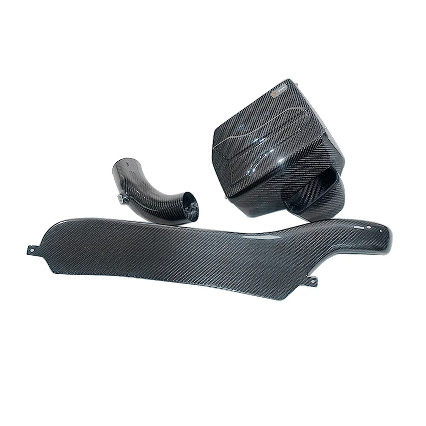 Dry Carbon Fiber 3K Twill Carbon Weave in Glossy Finish Clear Texture Intake System Kits Air Filter for Ford Focus 1.5T