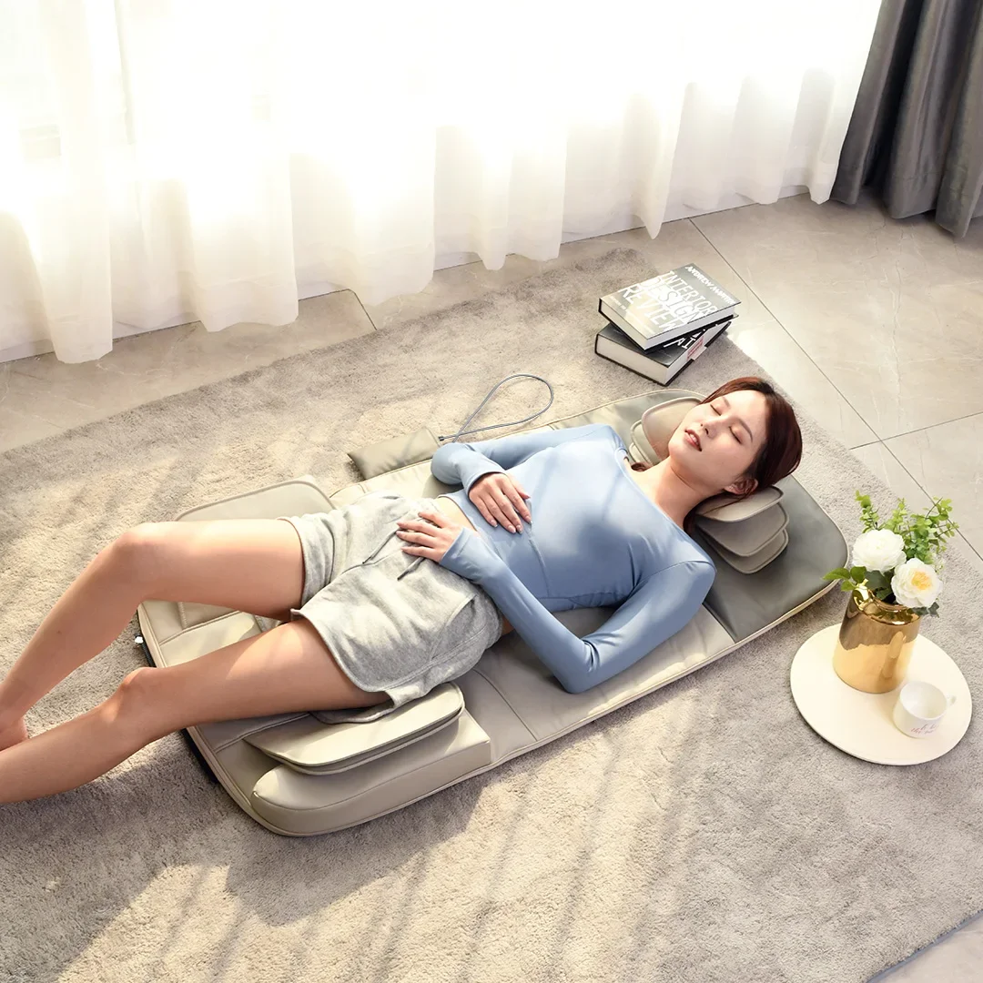 -Repor Electric Massage Mattress Topper Airbag Compression Relx Body Adjustable Air Massage Mattress Massage Mat with Heat - view 2