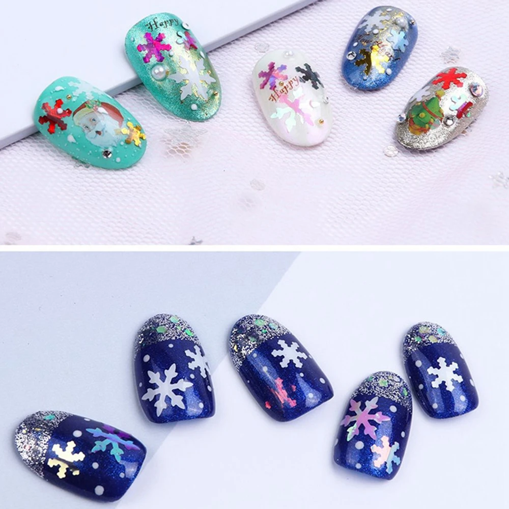 Halloween Nail Sequin Face Body Rhinestones Decorations Jewelry Sparkle Christmas Ghost Skeleton Glitters Club Party Accessories