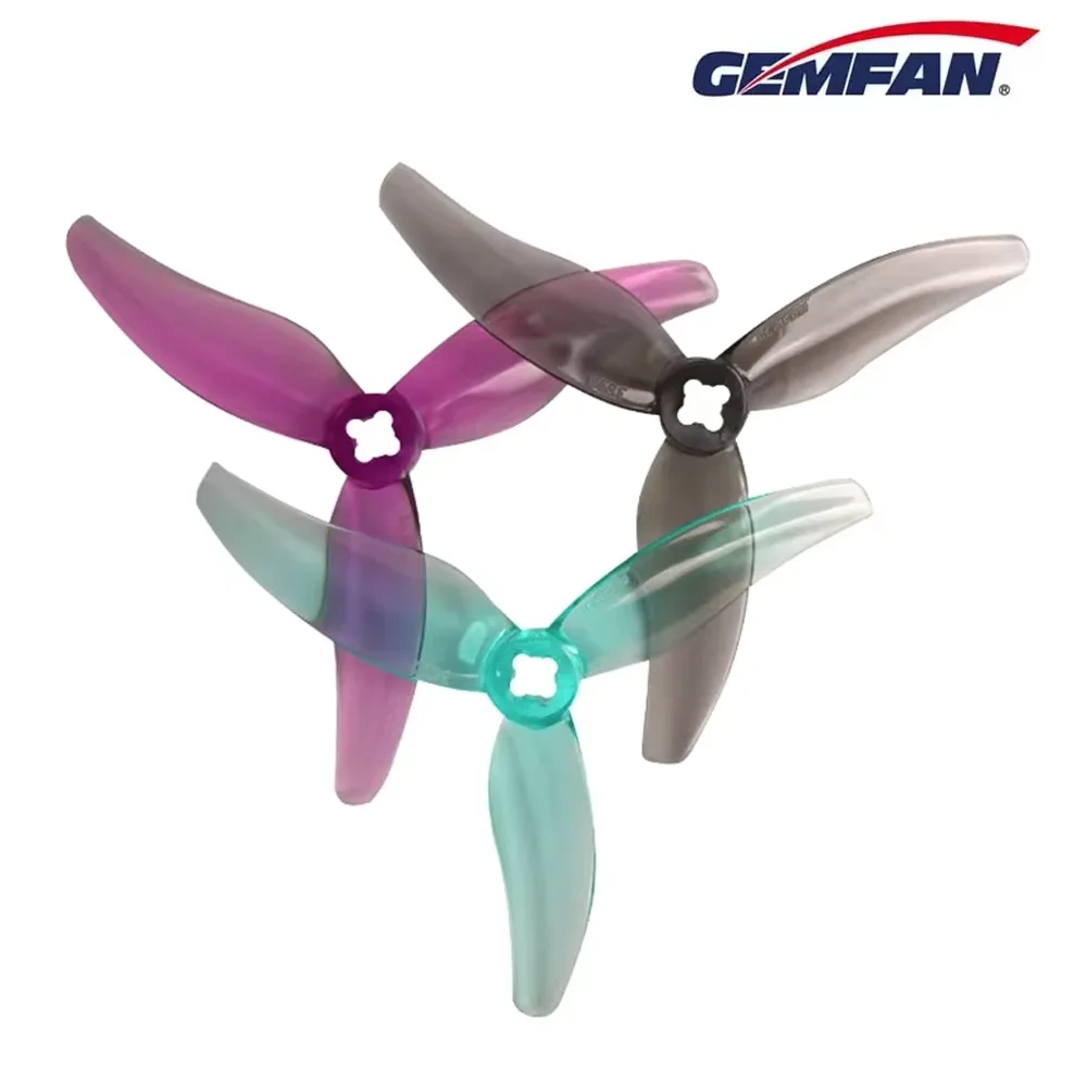 

2 пары Gemfan Hurricane 3630, 3-лопастной 3,6-дюймовый пропеллер 3,6x3,0x3, материал ПК, подходит для RC FPV дронов, аксессуары