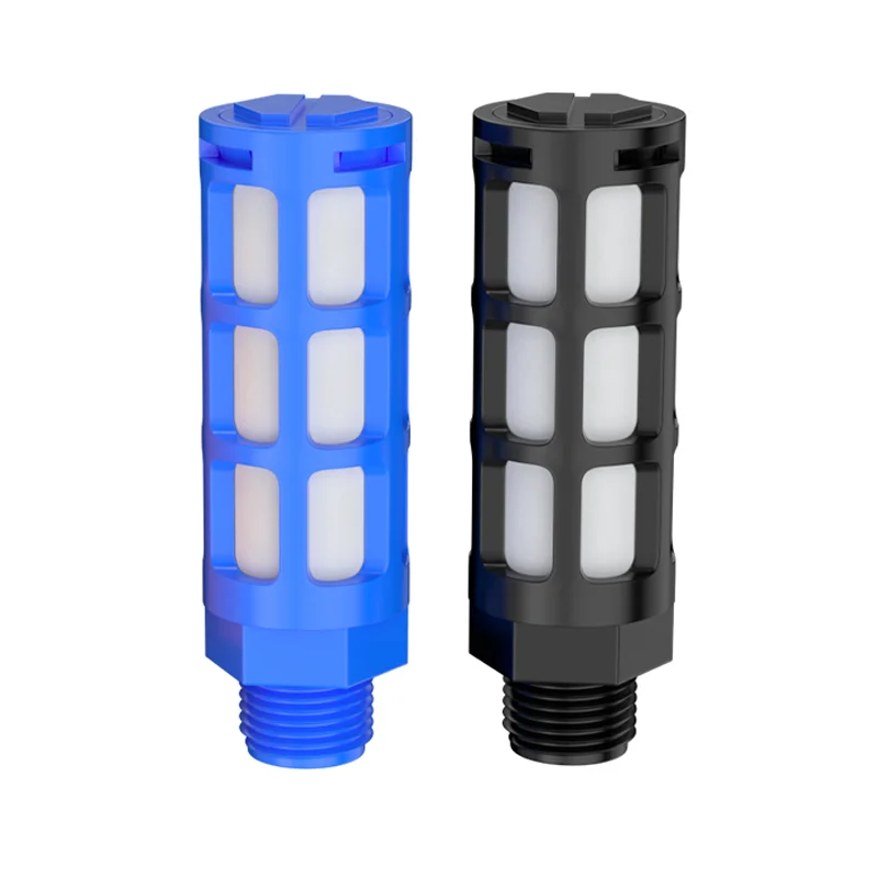 1 5 10pcs Air Plastic Exhaust Muffler 1/8 1/4 1/2 Male Thread Pneumatic Absorb Noise Filter Slip Lock for Misting Pump