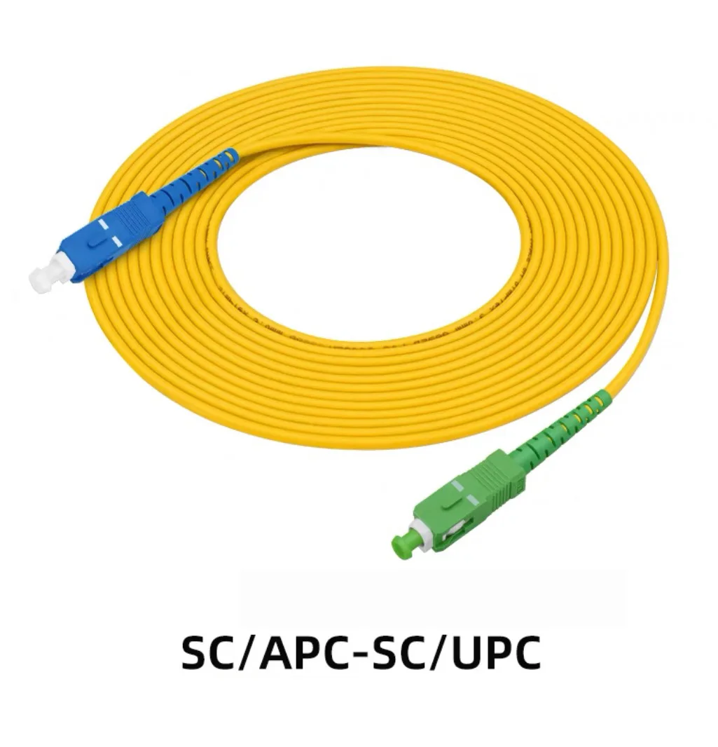 

SC UPC to SC APC Fiber Optical Patch Cable Single mode Simplex 3.0mm 9/125um LSZH OS2 Fiber Optic Cord 1m/3m/5m/10/15m/30m