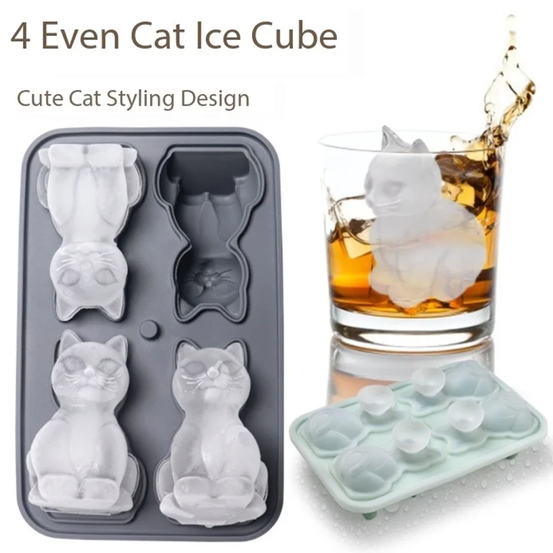 New Dachshund corgi Silicone Ice Block Mold Pet Ice Grid diy Food grade Soft Bottom One second Demoulding Ice Making