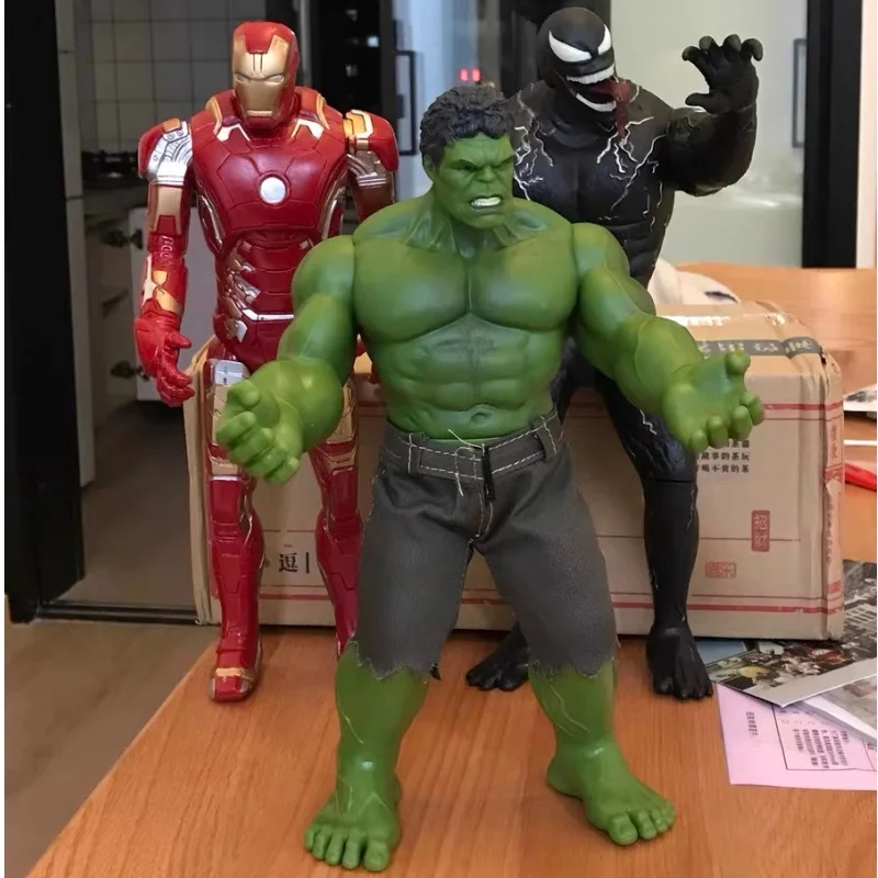 

28/42cm Marvel Hulk Action Figures Anime Characters Desktop Ornaments Large Hulk Doll Model Boy Collection Toys Birthday Gift