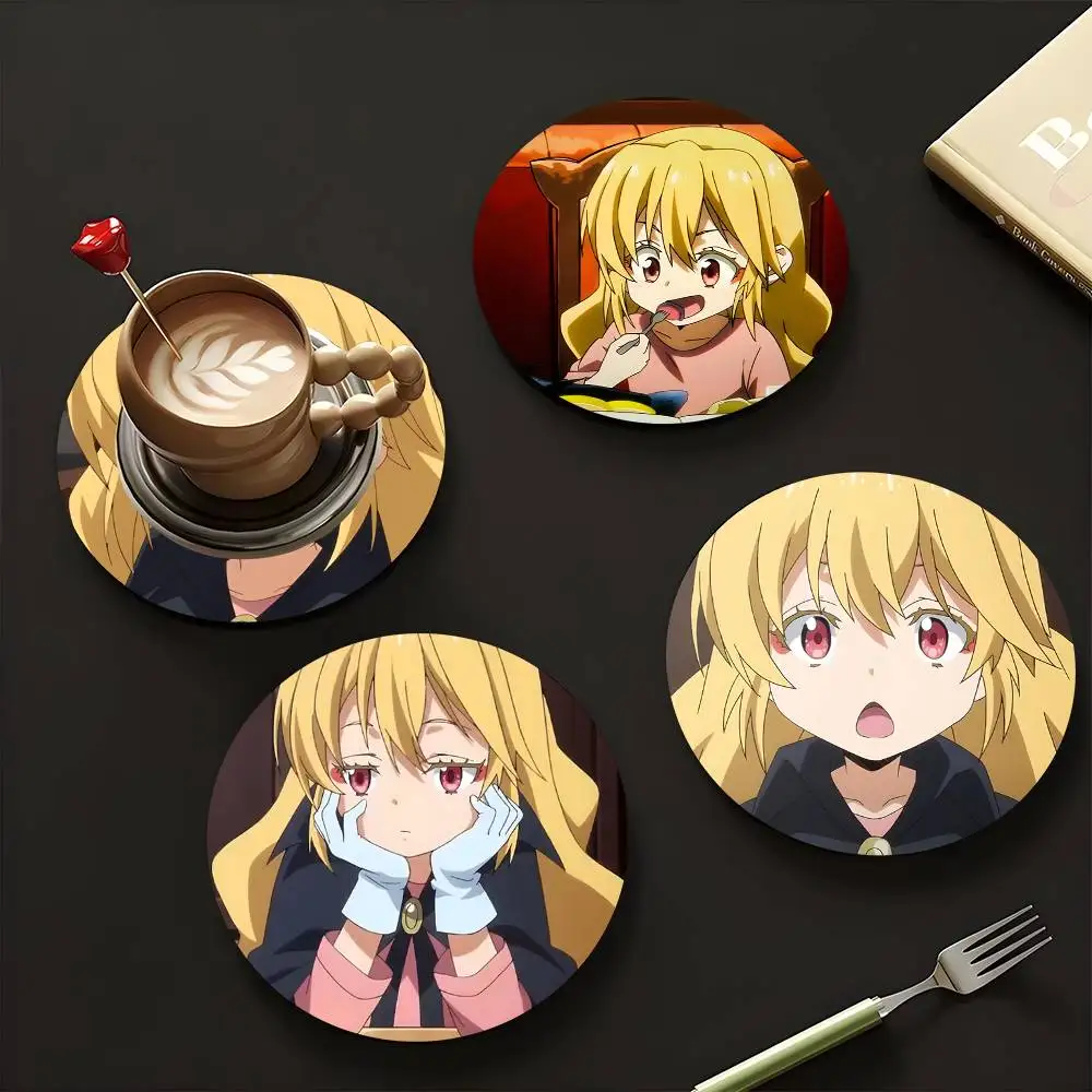 1pc Alice Rondo Anime Characters Wooden Coaster Colour Printing Cup Mat Home Desk Decoration Gifts