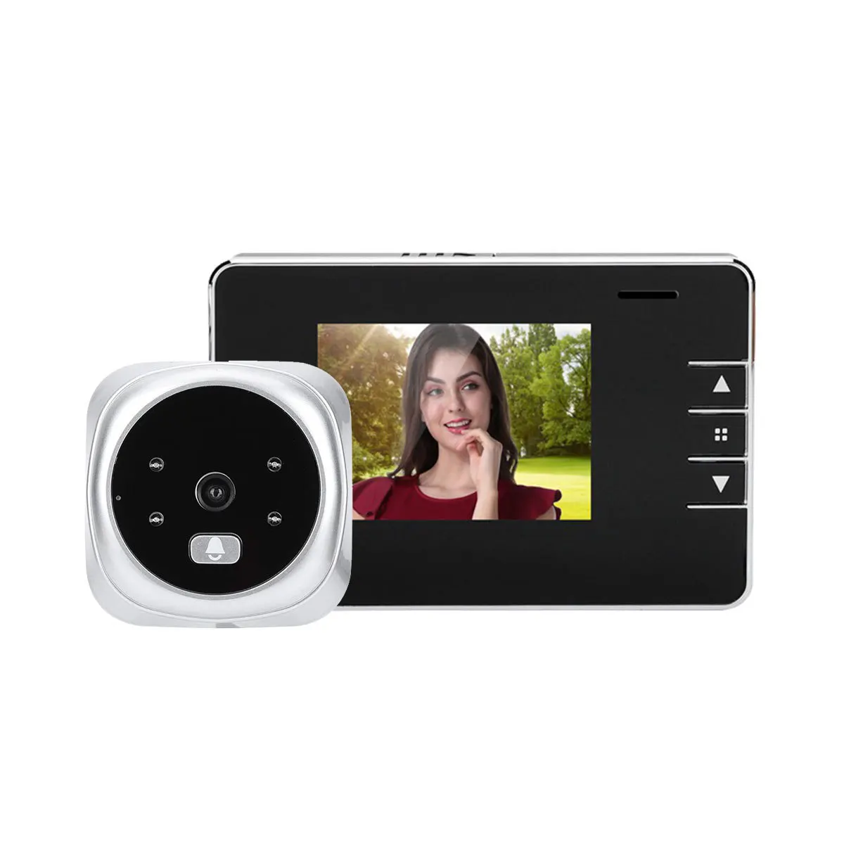 High Definition Smart Cat Eye Home Electronic Doorbell 2.8 Inch Visual Monitoring Anti-theft Camera Video Support 32G Memory