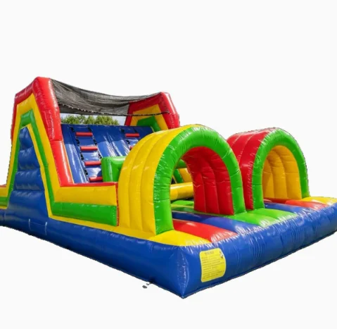 Air trampoline obstacle maze park square children's play equipment inflated to break through the customs