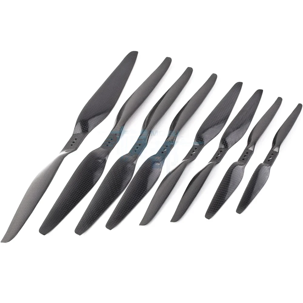 2pair/lot 8055/9055/1055/1155/1255/1355/1455/1555 3K Carbon Fiber CW CCW Propellers For T-Motor Multicopter Quadcopter Drone Toy