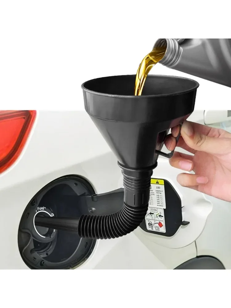 Funil de reabastecimento de motor com filtro para carro, motocicleta, caminhão, óleo, gasolina,