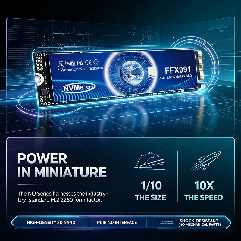 Solid State Drive FFX991 M.2 NVMe SSD 500GB 1TB 2TB 4TB Internal for Gaming Office PC Laptop High Speed Pro 3500MBs