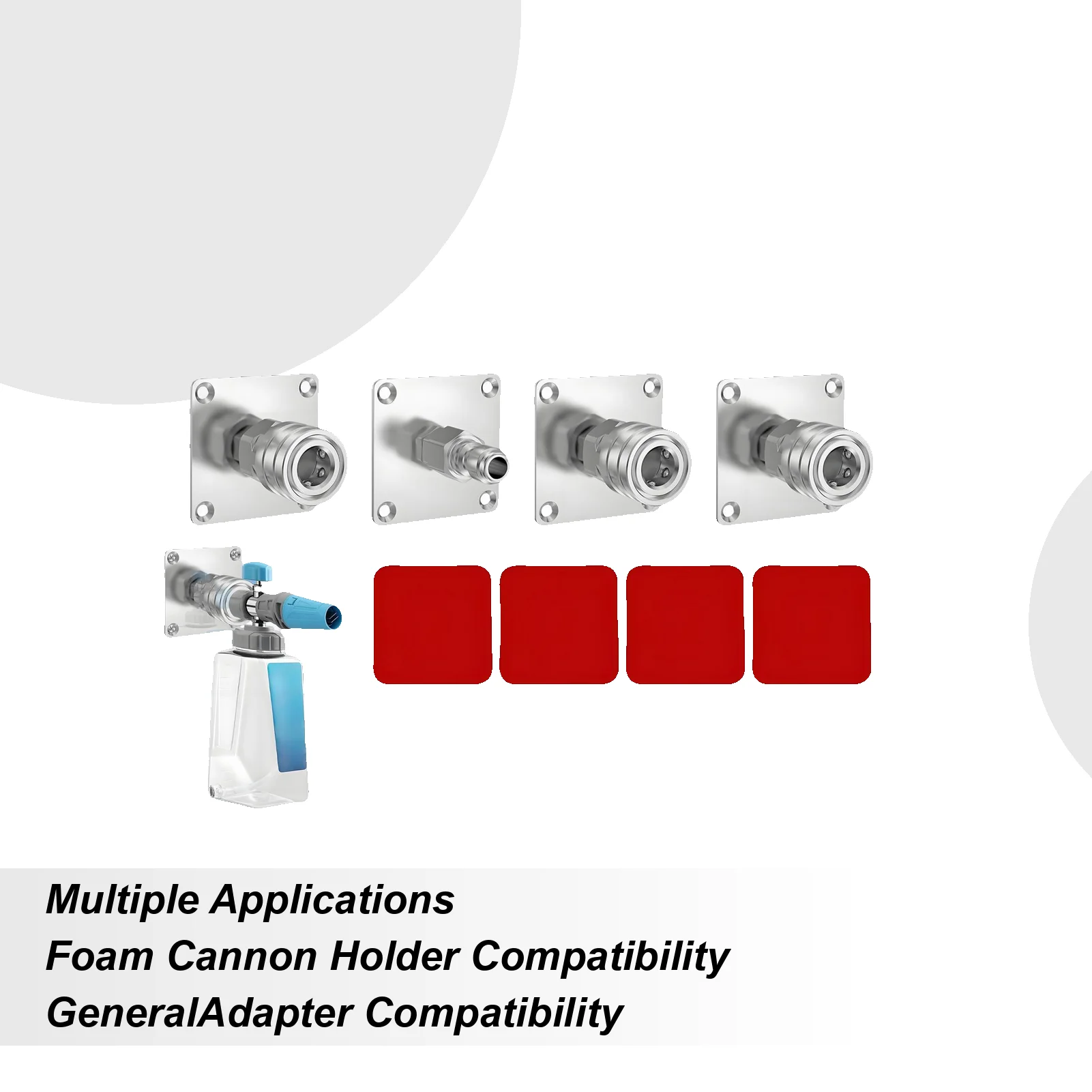 

Pressure Washer Wand Holder High-Pressure Foam Cannon Rack Wall Mounted Pressure Washer Bracket For Home Garage Car Wash Station