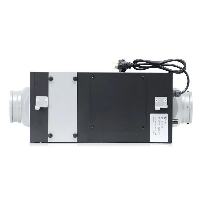 HCC-100UE HVAC Silent Metal Box Forward Curved Centrifugal Fan with G4 Pre-Filter and HEPA H11 Filter Filtration Rate Over 95%