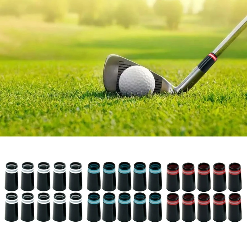 Golfs Ferrule Golfs Club Ferrule with Rings for Golfs Tip Shaft Golfs Sleeve Ferrule Replacement Set for Outdoor