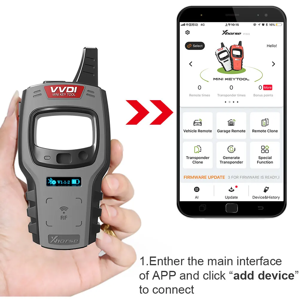 VVDI MINI Key Tool V1.7.6 Xhorse VVDI MINI Key Tool Without ID48 function and Without One Year Daily Token