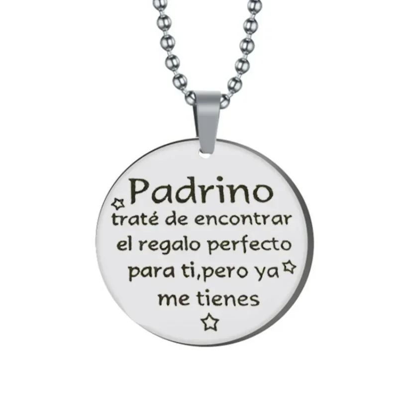 Stainless steel Spanish keychain, given to family and friends