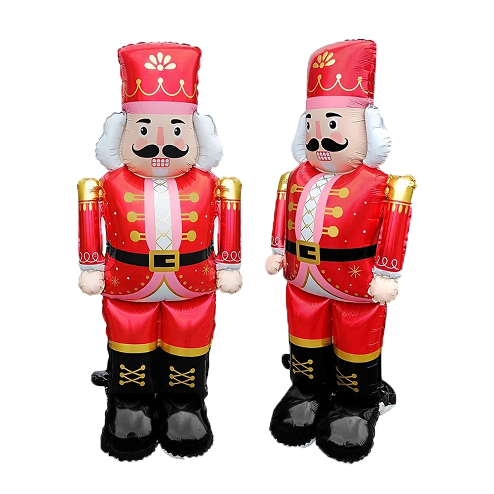 1 قطعة بالونات حماية كبيرة من خشب الجوز الحلوى، زينة للمناسبات والمشهد لعيد الميلاد، عيد الميلاد، ليلة رأس السنة