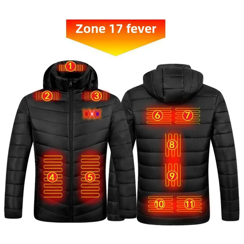 

District 9 Intelligent Heating Cotton-Padded Clothes Hooded Men's Winter Thickening2District 4 Electric