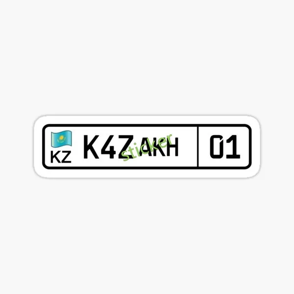 Personality Decor Kazakhstan Flag Car Stickers Vinyl Campervan Anime Game Decal Mine Creative