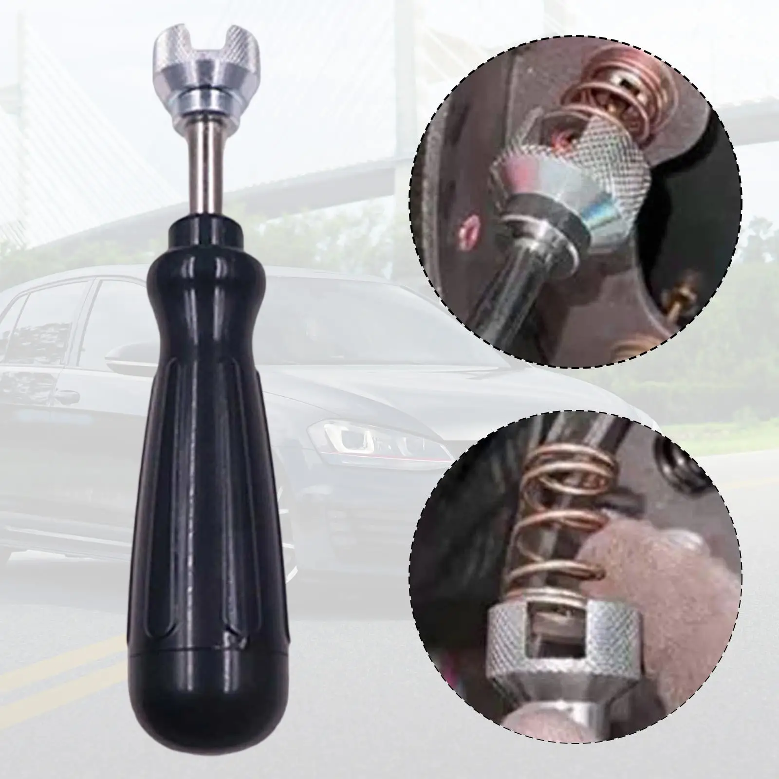 

Drum Brake Spring Compressor Repair Tool Automotive Brake System Ergonomic Grip Maintenance for Trucks Cars Vehicle