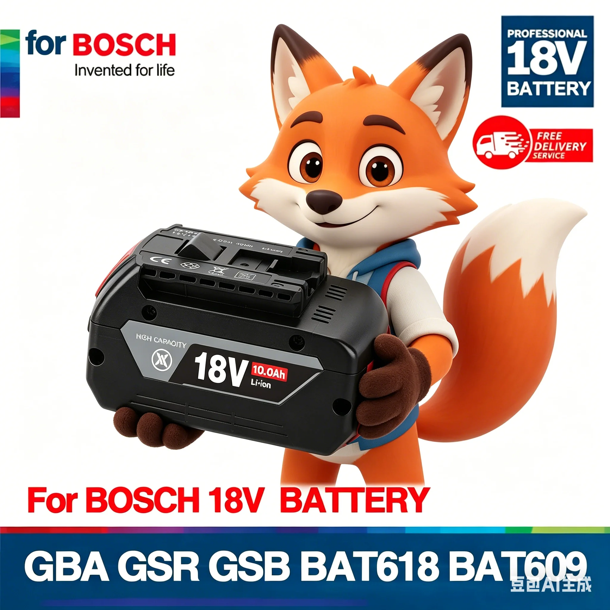 

DHL 100% brand new rechargeable lithium-ion tool battery suitable for Bosch 18V 6.0-10.0Ah 6000 MAh replaceable BAT609 BAT609G
