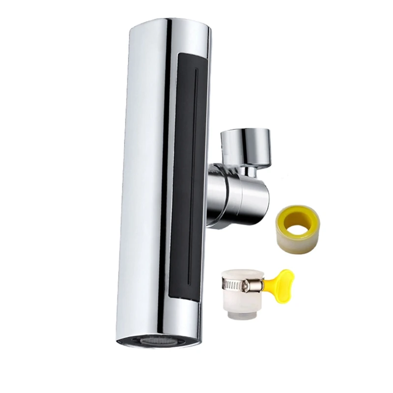 4 Modes Waterfall Bathroom Faucet Extenders 360° Spout Stream Sprayer Rainfall Sink Mixer Tap Nozzle Extension