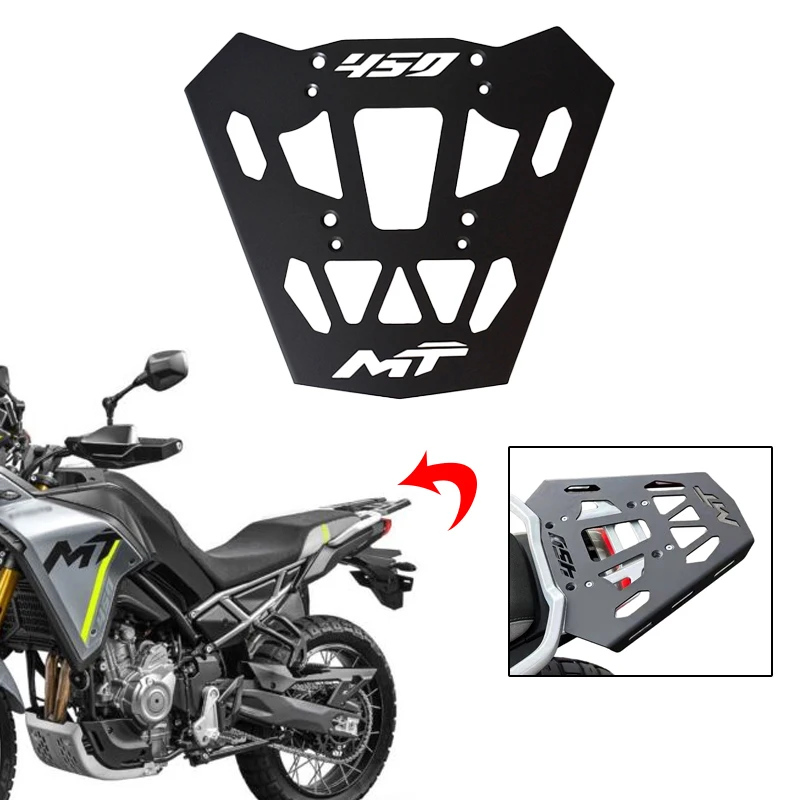 

450MT задняя стойка для багажа, верхний держатель багажника, кронштейн для CFMOTO 450 MT 2024 2025, чемодан для хранения, хвостовая полка для багажа