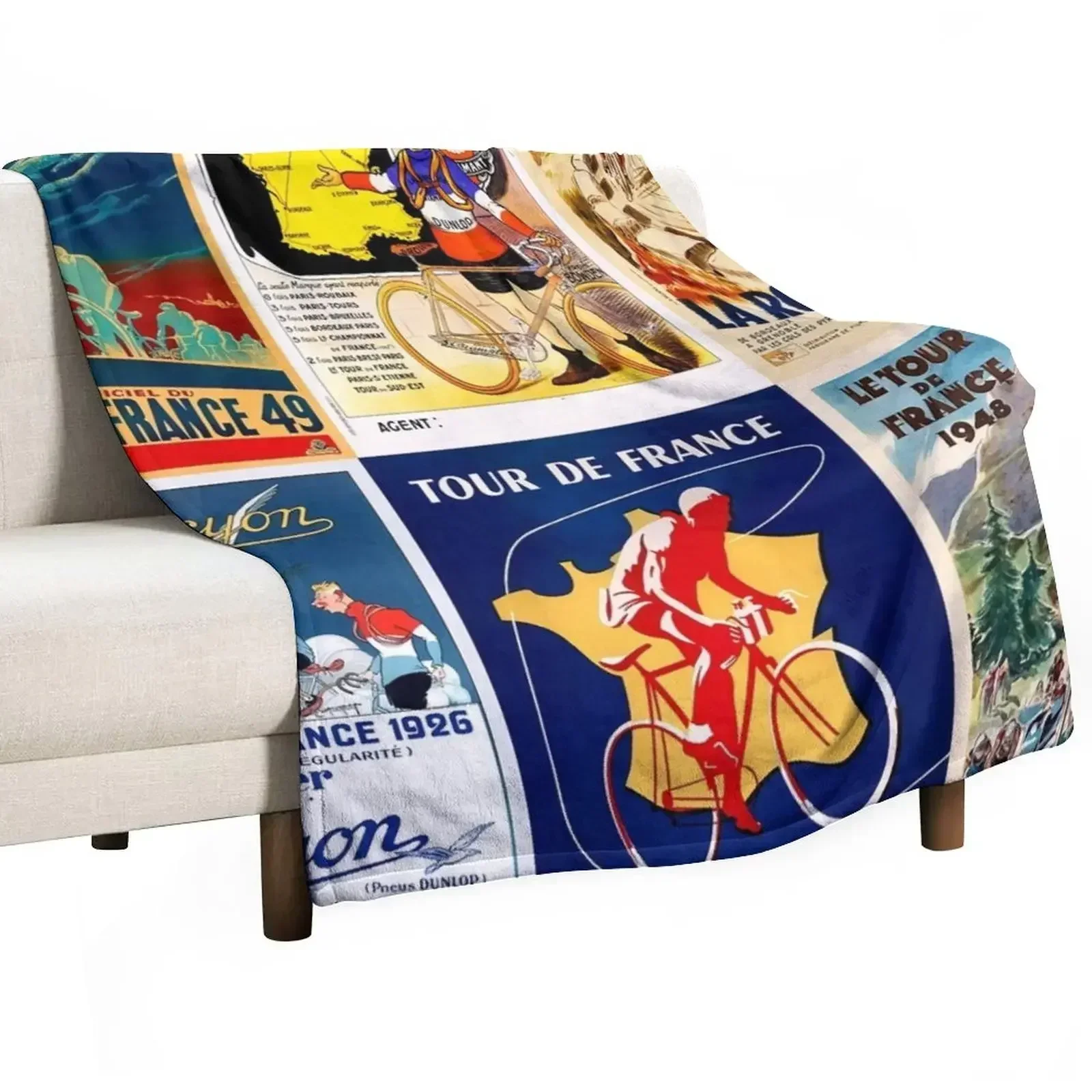 Bicycle Collage Throw Blanket manga Designers anime Luxury funny gift Heavy Blankets