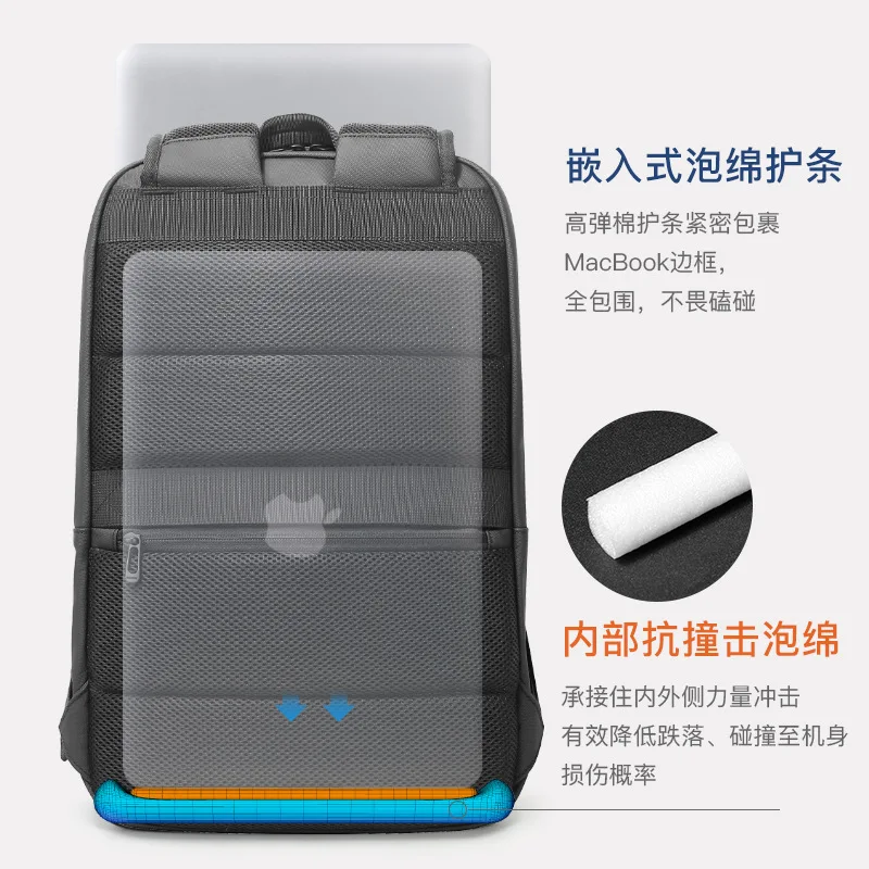 وصول جديد حقيبة ظهر ذات سعة كبيرة للرجال قسط 17 بوصة حقيبة كمبيوتر محمول للعمل والتنقل والطلاب Mochilas De Hombre #5