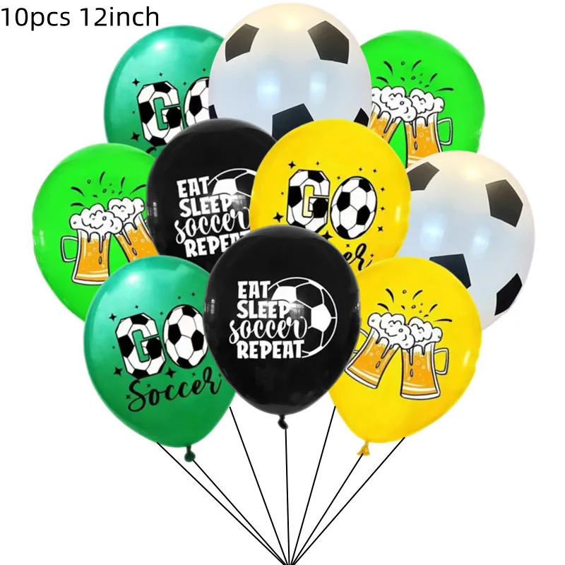 Fußball Fußball Geburtstag Party Dekoration Einweg Geschirr Tischdecke Ballon Banner Kuchen Topper Geschenk Kind Spiel Party Supplie – Detail 9