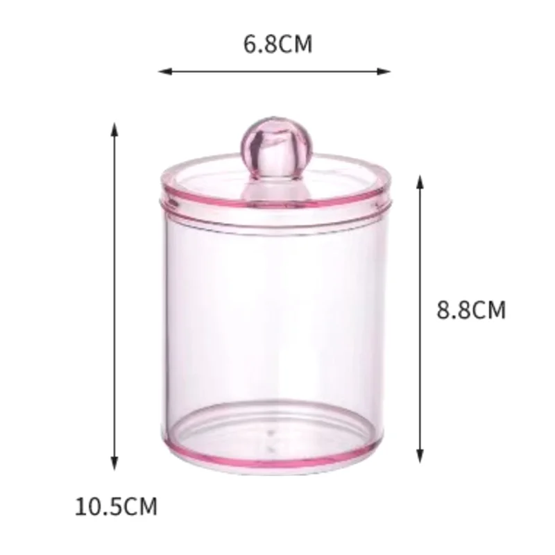 MAKE-4팩 면봉 홀더 디스펜서 용기 욕실용 뚜껑付き 면봉 세트 화장실 정리함 B Du