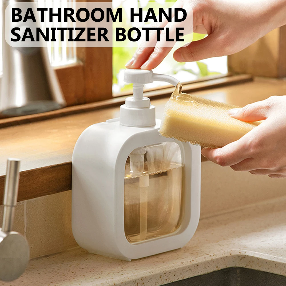 300/500ml Bathroom Soap Dispensers Portable Refillable Lotion Shampoo Shower Gel Travel Dispenser Empty Bath Pump Bottle
