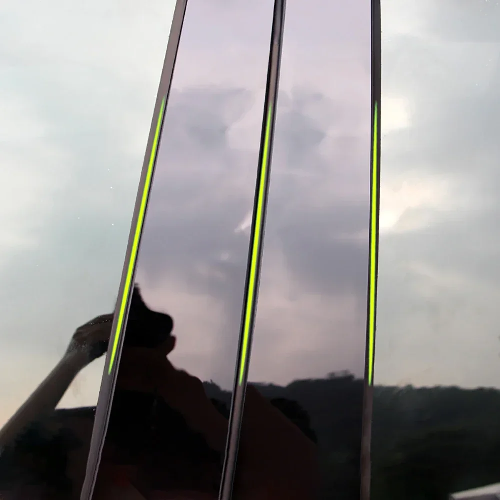 

Автомобильные дверные накладки на стойку B C, декоративная полоса для ПК для Mercedes Benz GLB X247 W213W177 GLE W166, автомобильные внешние аксессуары