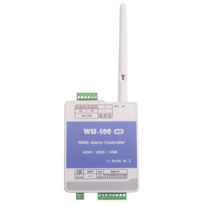 LXYB18B 2025 GSM 4G WH-500-EU Gate Door Opener Relay Switch Remote Controller Supports Remote Wireless Alarm With APP Control