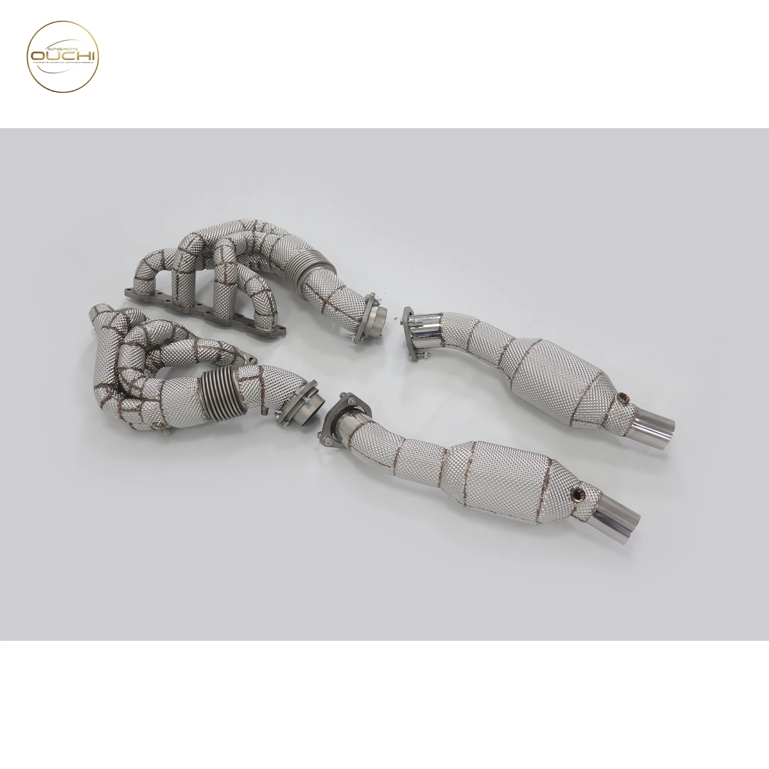 Performance Downpipe Manifold for Ferrari F430 4.3L OUCHI  Exhaust System Car Accessories With Cat Pipe