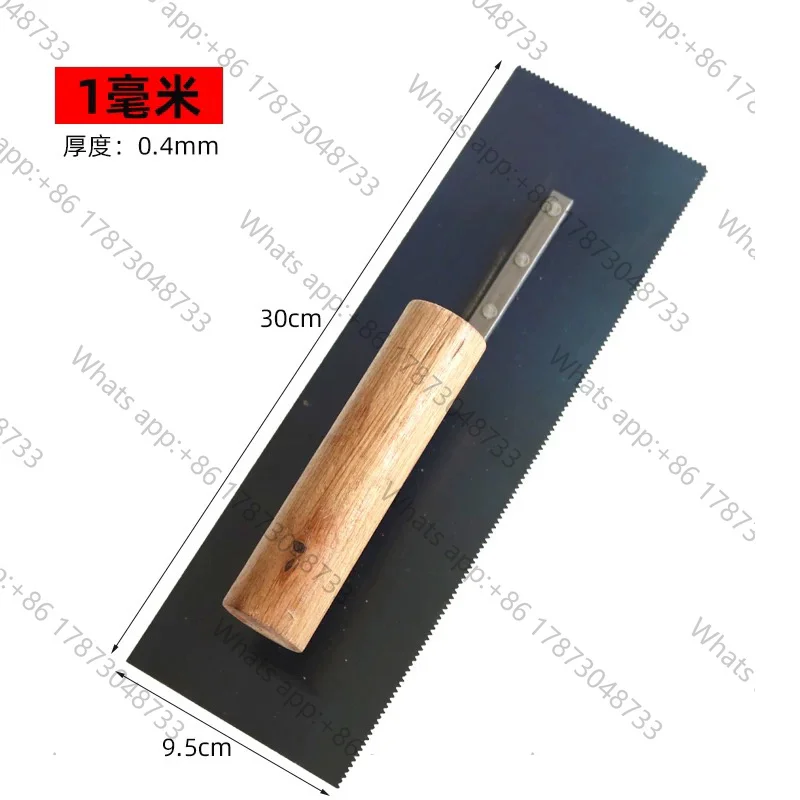 Epoxy floor paint serrated trowel self-leveling toothed spatula