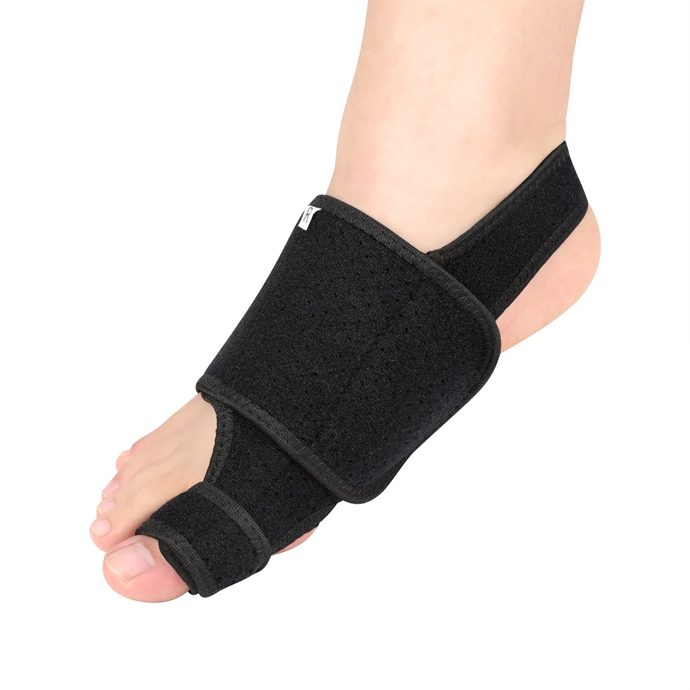 Bunion Toe Straightener Three Dimensional Pressure Hallux Valgus Corrector Black PU silicone Arch Pad (1 pair) Toe Corrector