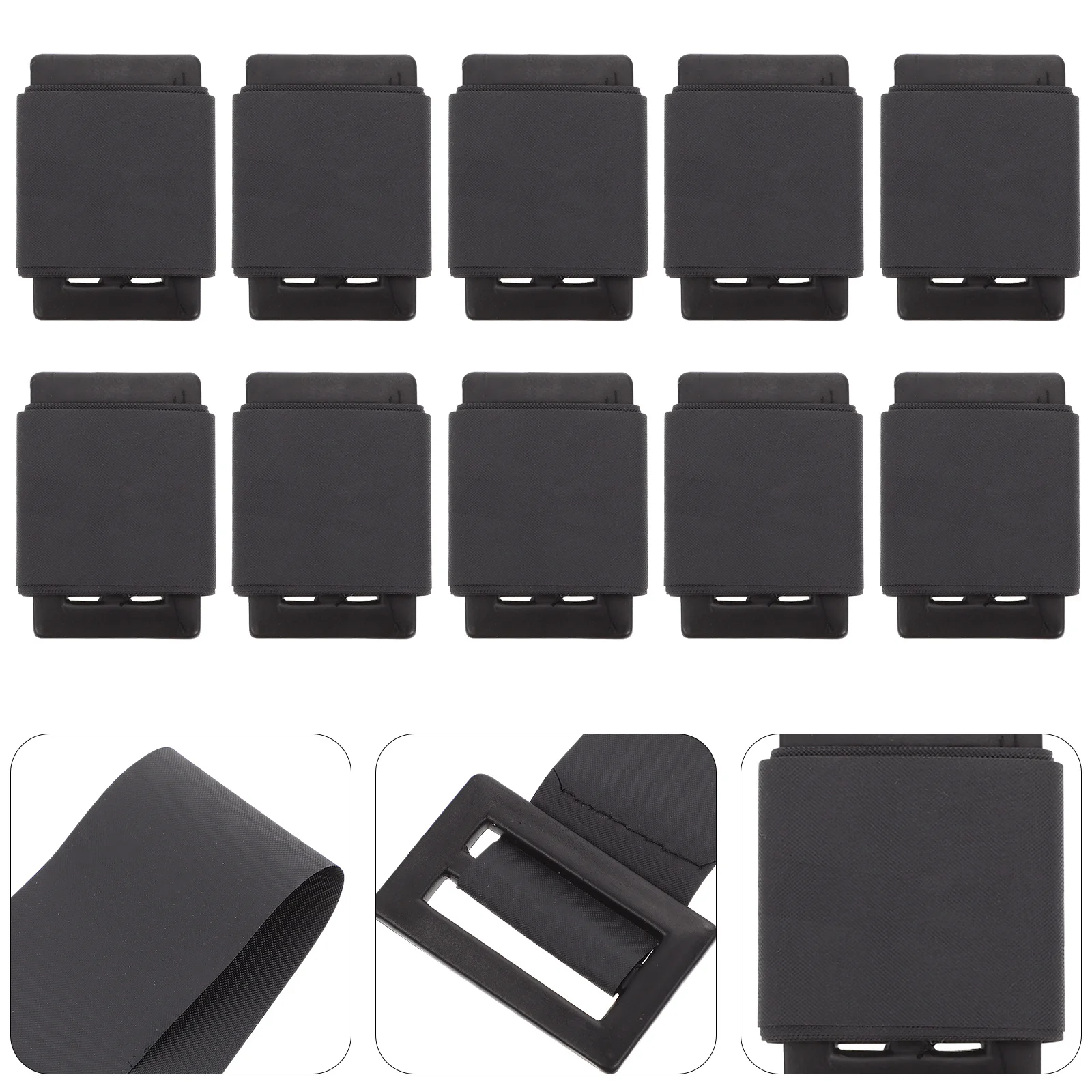 

10Pcs Christmas Santa Belt Buckle Premium Santa Claus Waistband for Decorative Clothing Accessory -Match