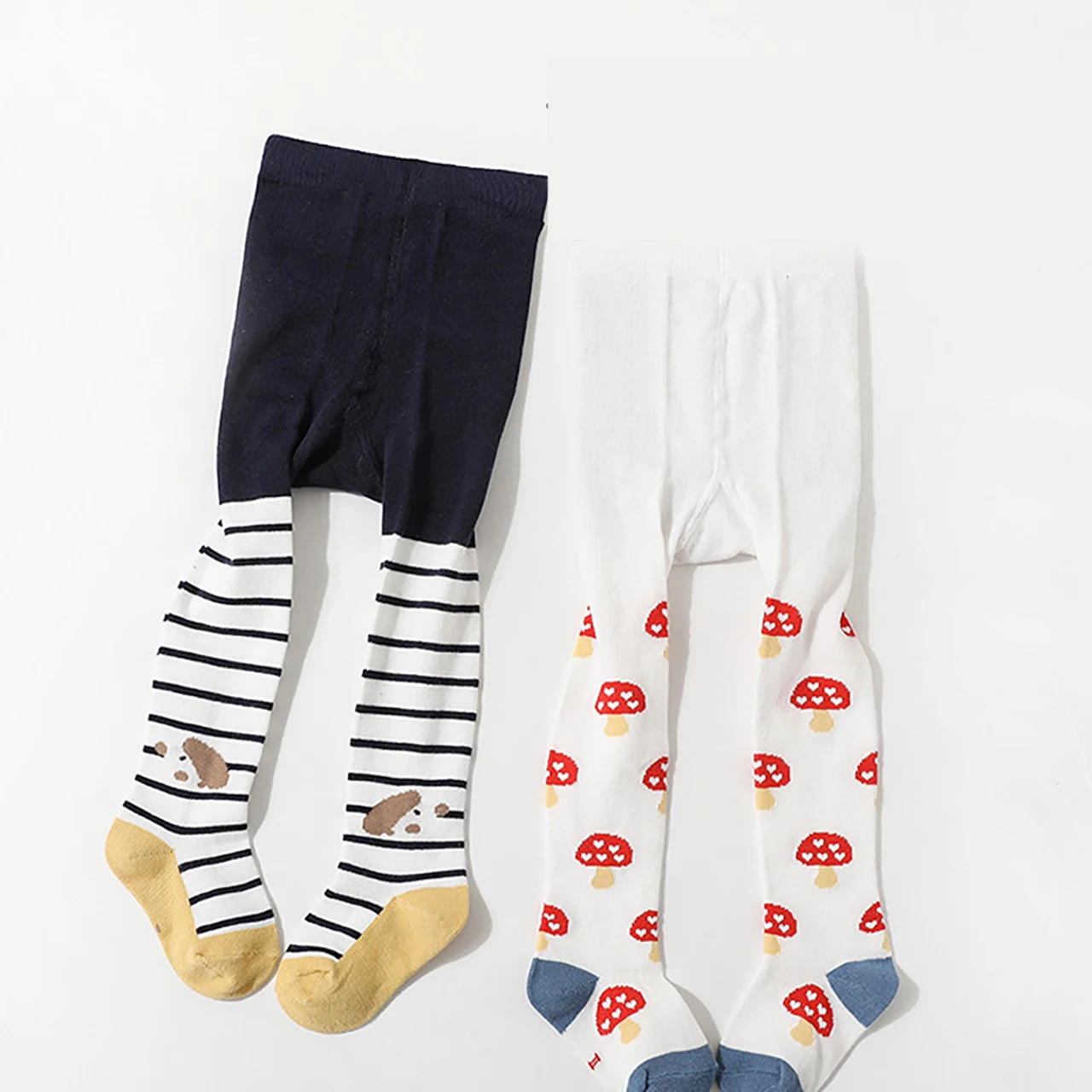 Fall Winter Baby Girl Pantyhose Red Mushroom Polka Dot Infant Tight Fashion Toddler One-piece Pant Socks Kids Leggings Stockings